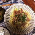 クックVRQR2O☆'s cooksnap of when they made メインにもなるレタスと豚小間の簡単サラダ.
