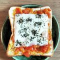 カプチーナ！'s cooksnap of when they made 残り物トマトソースでも豪華☆朝食トースト.