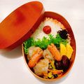 みこねっ's cooksnap of when they made 可愛いおかずクワガタのウインナー夏弁当.