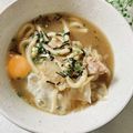 まめまるM's cooksnap of when they made 鍋の残り野菜とお肉であつあつ酸辣湯うどん.