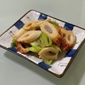 キンプリ's cooksnap of when they made 葱と竹輪のピリ辛炒め.