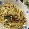 むつさら's cooksnap of when they made ノンオイル☆納豆と大葉の和風パスタ.
