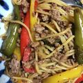 ムーヒツジ's cooksnap of when they made プロ直伝！チンジャオロース風パスタ.