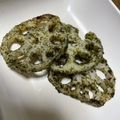 ちゃんこまんさん's cooksnap of when they made レンコンのり塩チーズ焼き.