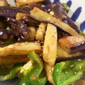 簡単しか勝たん's cooksnap of when they made ナスとピーマンとエリンギの生姜醤油炒め.