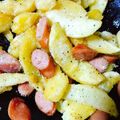 ちょるびんち's cooksnap of when they made ポテトとウインナー❀ฺニンニクチーズ.