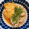 クックLDX6TD☆'s cooksnap of when they made 簡単！鶏挽肉と大葉で油揚げの巾着煮。.
