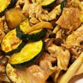 ちよ北's cooksnap of when they made 節約～豚こま肉とズッキーニのカレー炒め☆.