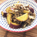 フジぽん's cooksnap of when they made 時短！さつまいも豚肉舞茸のバターしょうゆ.