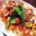 liley's cooksnap of when they made トマトとカリカリベーコンの冷製パスタ.