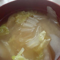 あゆたっくん's cooksnap of when they made 生姜たっぷり白菜と揚げのお味噌汁。.
