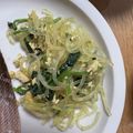 お豆腐母さん's cooksnap of when they made もう１品！春雨とほうれん草と卵の炒め物.