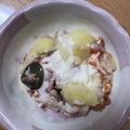 お豆腐母さん's cooksnap of when they made 餃子の皮で、簡単モチモチラザニア.