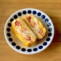 chii198's cooksnap of when they made 端までカニカマ入り玉子焼き^^.