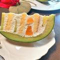 ちゃんねるゆみ's cooksnap of when they made 子どもと作ろう！丸ごとメロンケーキ.