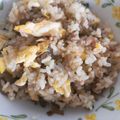 くむちん's cooksnap of when they made おいしいよ！豚挽き肉と高菜のチャーハン.
