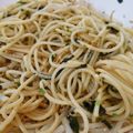 おみそさん's cooksnap of when they made だし香るニラもやしパスタ.