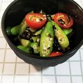 クックO7W46P☆'s cooksnap of when they made オクラとキュウリとトマトのサラダ.
