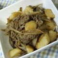 Risoa 51's cooksnap of when they made ✿牛肉とゴボウとじゃがいもの時雨煮.