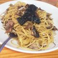 クックIK4DS8☆'s cooksnap of when they made 舞茸しらすベーコンのパスタ＊.