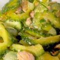 ネコのみさき's cooksnap of when they made ☆市販の胡麻ドレで簡単ゴーヤの和え物♪.