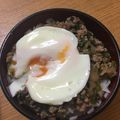 クックZU168P☆'s cooksnap of when they made 小松菜と牛豚そぼろのスタミナ丼.