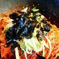 智恵ちゃんのつく恋慕's cooksnap of when they made 辛い！でもうまい韓国そうめんビビン麺.