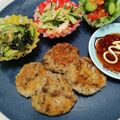 ぐりこ♪♪♪'s cooksnap of when they made サバのお豆腐ハンバーグ.