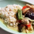 気まぐれ♡雨おんな's cooksnap of when they made カルディ♡スパイシー具沢山グリーンカレー.