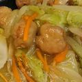 しんにし's cooksnap of when they made 豚小間団子の野菜餡掛けソースかけ.