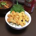 居酒屋まるみ's cooksnap of when they made 急に作った、ウニ丼。.