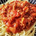 co☆Disney's cooksnap of when they made ミートソースのスパゲッティ.
