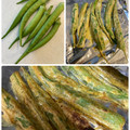 yu228's cooksnap of when they made ヘルシーおつまみ♪オクラのカレーマヨ焼き.