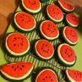 mimiccoo's cooksnap of when they made 簡単★スイカのデコクッキー.