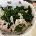 クック5JVRUQ☆'s cooksnap of when they made 豚とワカメの鶏ガラ　オガタ和え.