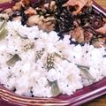 私市ビッキーズ津門巳's cooksnap of when they made “鶏肉葱炒め弁当” ご飯の部/茎若布ごま.