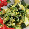 クック5JVRUQ☆'s cooksnap of when they made ワカメと卵の鶏ガラオガタ炒め.