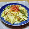 なおミール's cooksnap of when they made 節約レシピ★ちくわとキャベツの塩焼きそば.