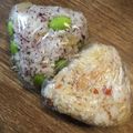 ばたみそーぱん☆'s cooksnap of when they made カラフル♪ゆかりと沢庵と枝豆のおにぎり.