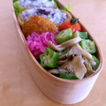 hiroerico's cooksnap of when they made オクラと舞茸の簡単レンジ蒸し.