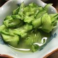 ぷりまめ's cooksnap of when they made ☆居酒屋風☆パリポリ蛇腹きゅうり.