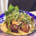 sofami's cooksnap of when they made なすとツナのおろしシソそうめん.