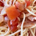 yuiop6789's cooksnap of when they made トマト缶でしっかり味の冷製トマトパスタ.