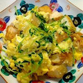 クックXIBXZG☆'s cooksnap of when they made めんつゆでお手軽～豆苗と厚揚げの卵とじ.