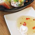 hamupuchi's cooksnap of when they made 生春巻き＆手作りスイートチリソース.
