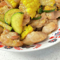 ミニミニオン's cooksnap of when they made 鶏もも肉ととうもろこしのバター炒め.