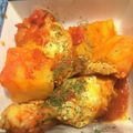 ミルクボール's cooksnap of when they made 鶏⼿⽻とじゃがいものトマト煮.
