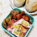 ネコかえる's cooksnap of when they made レンジで簡単♪お弁当ハムエッグ半月たまご.