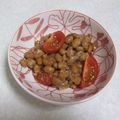 きらり流れ星's cooksnap of when they made 簡単＊トマトのオリーブオイル納豆和え.