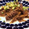 ふたごママちゃん's cooksnap of when they made 臨醐山黒酢でまろやか、牛ごぼう.
